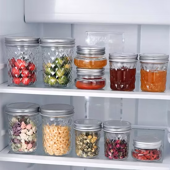 Стеклянная банка для пудинга с логотипом Mason Jar 250 мл и металлической крышкой