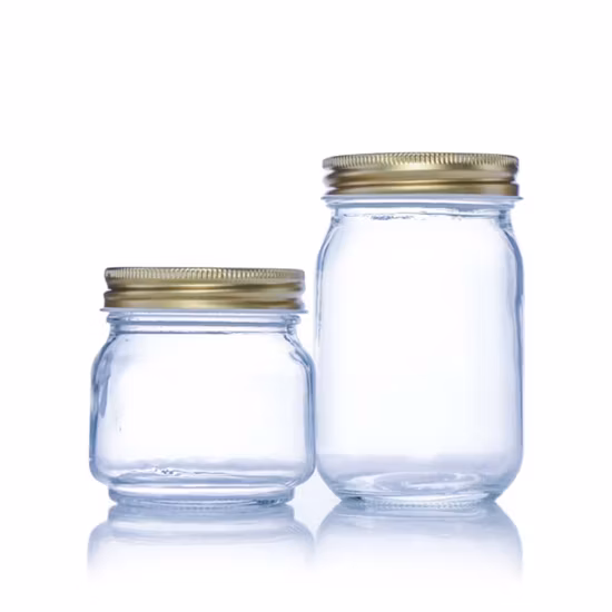 Стеклянная банка с широким горлышком и крышкой на 4 унции, 8 унций, 12 унций, 32 унции